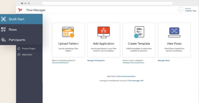 screenshot of Axway Managed File Transfer